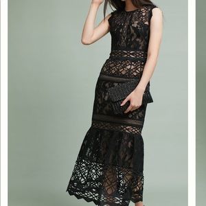ML Monique Lhuillier lace Trumpet Dress